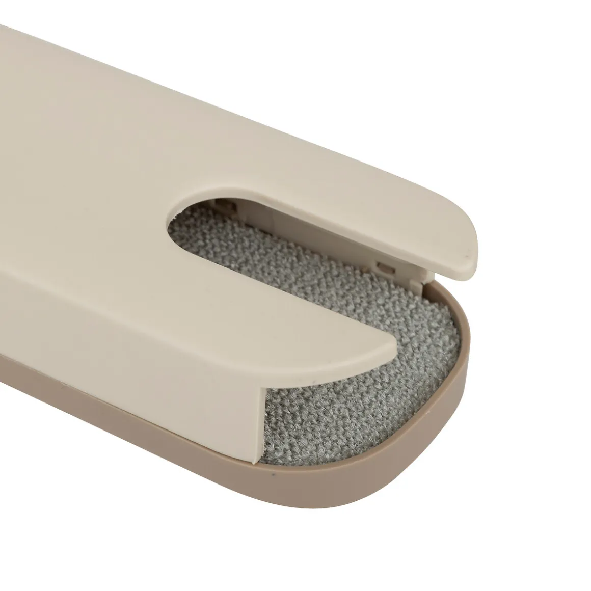 Brosse à textile, manche en bambou - Gris