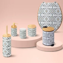 Brosse WC, Blanc et vert