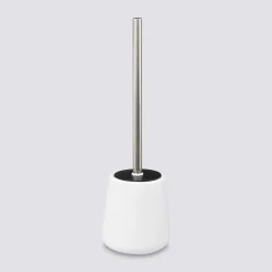 Brosse WC céramique, Blanc coton