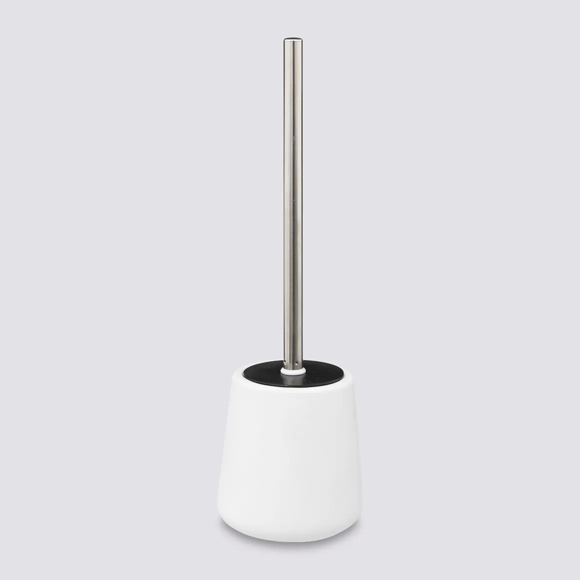 Brosse WC céramique, Blanc coton