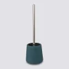 Brosse WC céramique, Bleu pétrole
