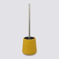 Brosse WC céramique, Jaune moutarde