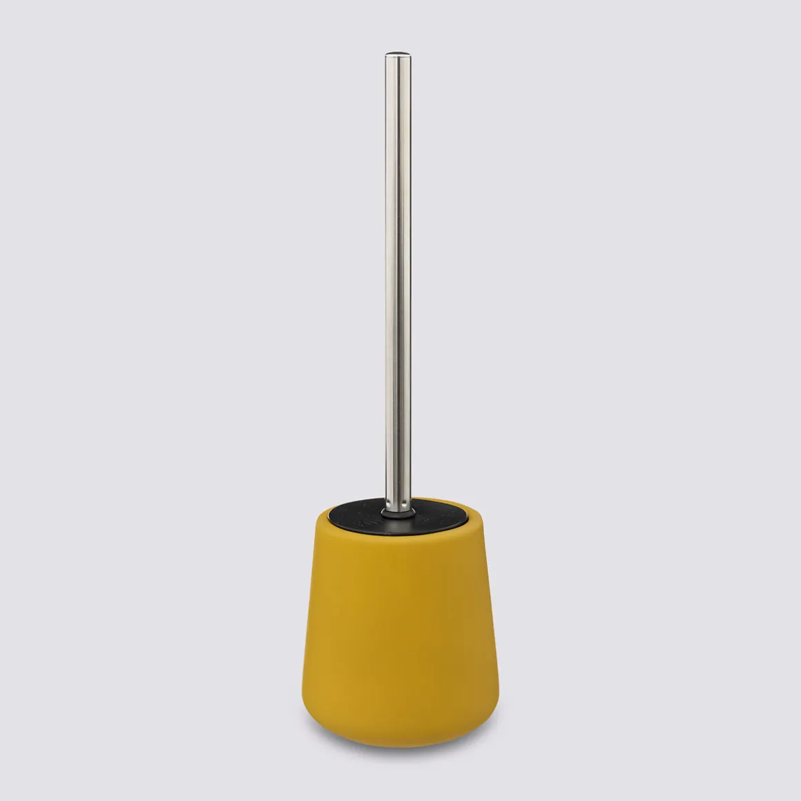 Brosse WC céramique, Jaune moutarde
