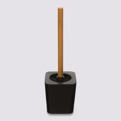Brosse WC en bambou, Noir