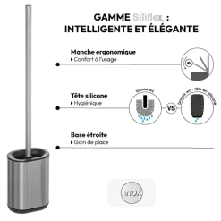 Brosse WC inox