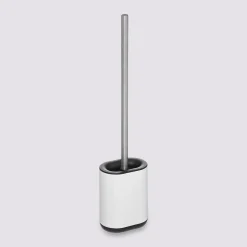Brosse WC métal, Blanc