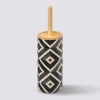 Brosse WC, Noir et beige