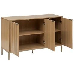 Buffet 3 portes, Effet bois naturel