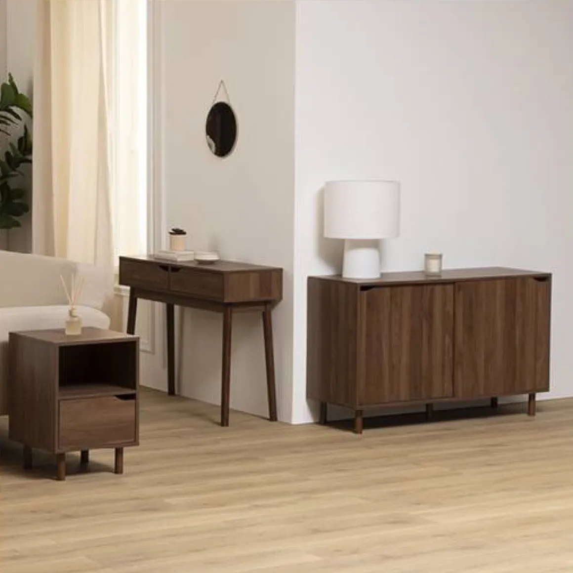 Buffet 2 portes, marron