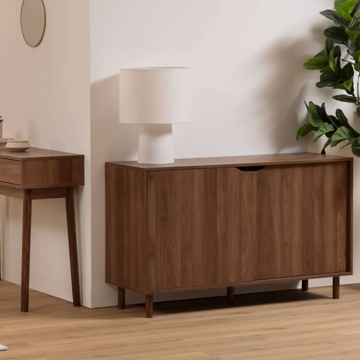 Buffet 2 portes, marron