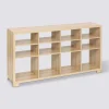 Buffet étagères modulable 137x76cm, Effet bois