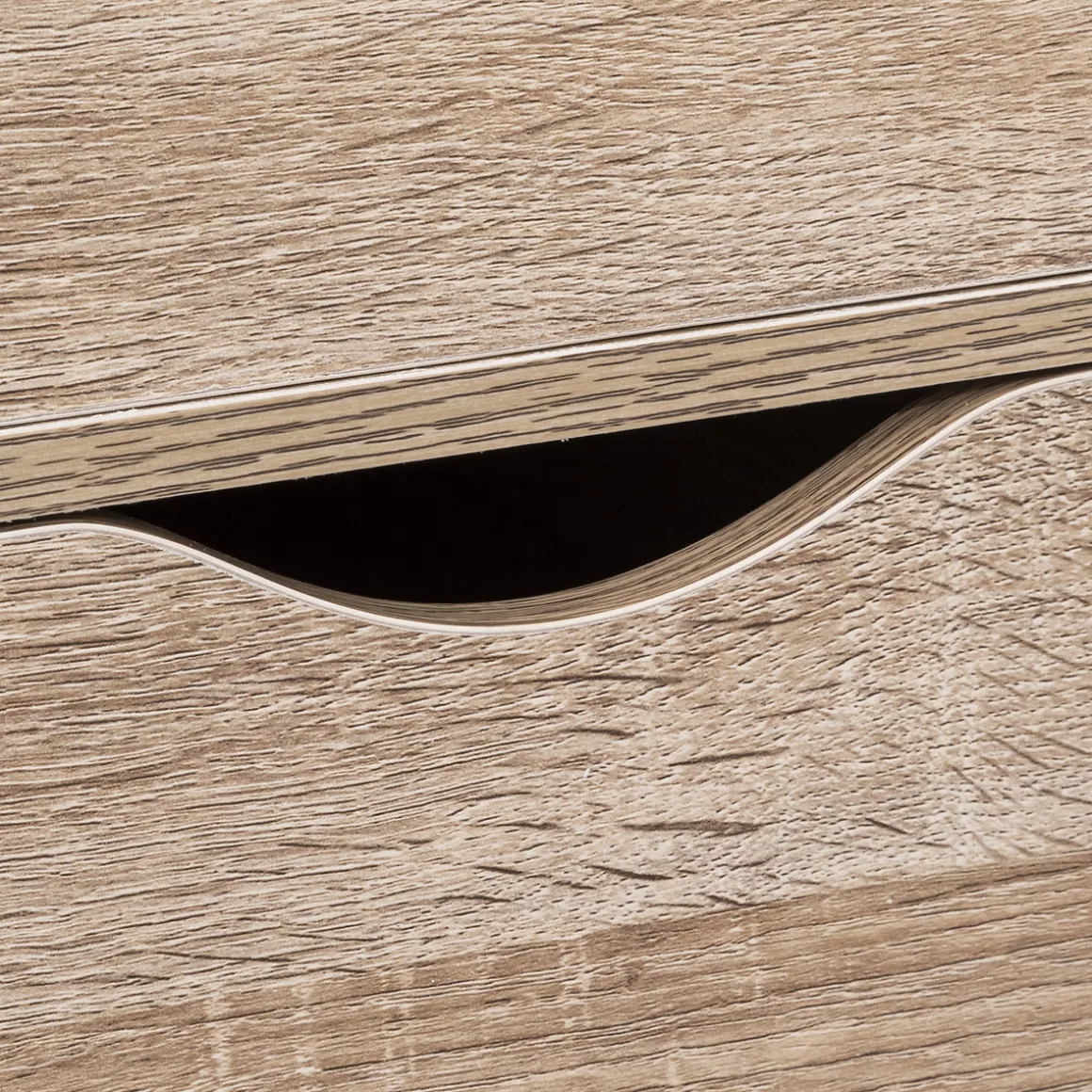Caisson 6 tiroirs, Effet bois naturel