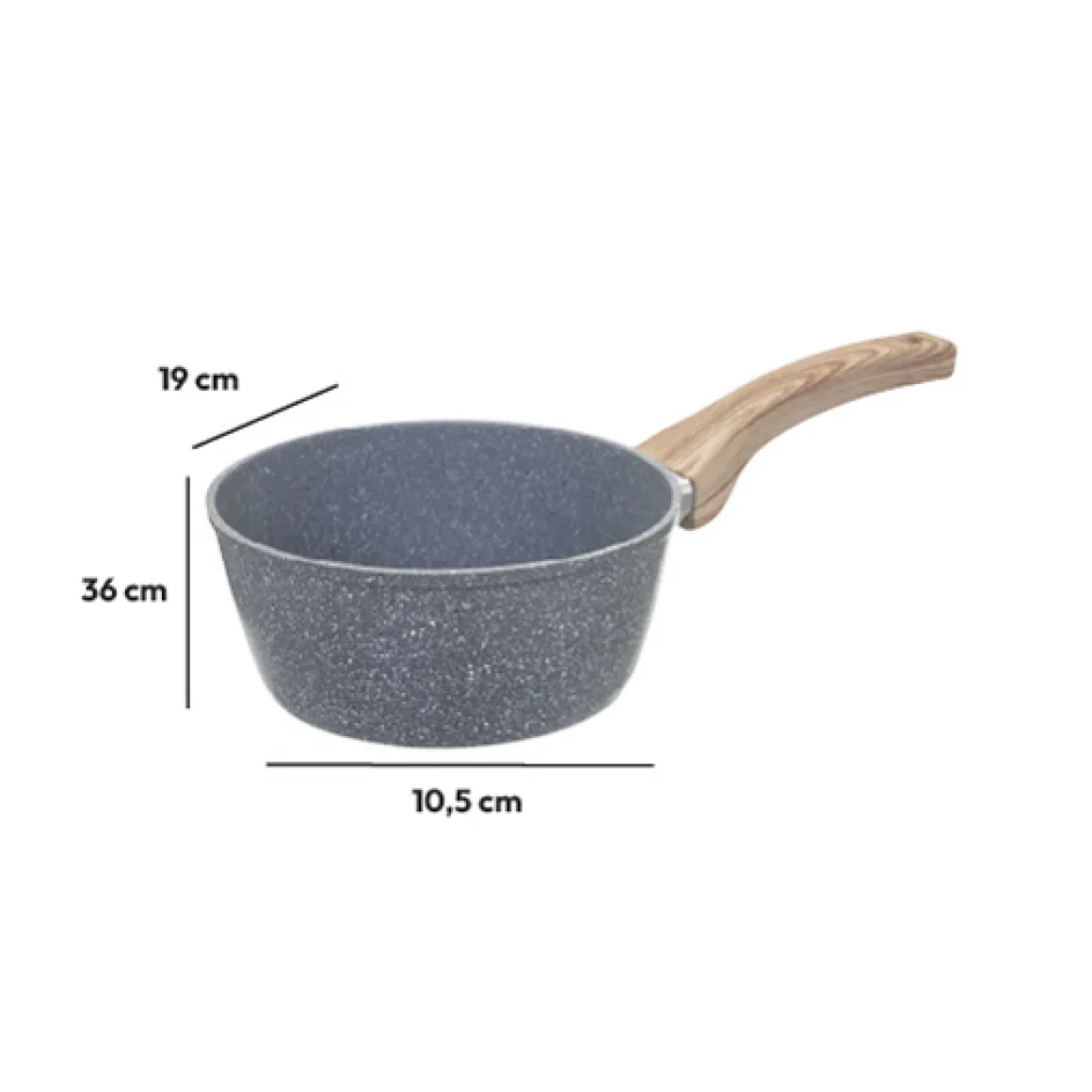 Casserole Aluminium forgé, 18 cm