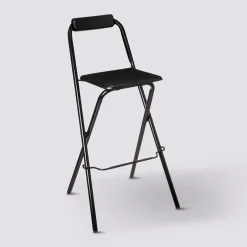 Chaise de bar pliante, Noir