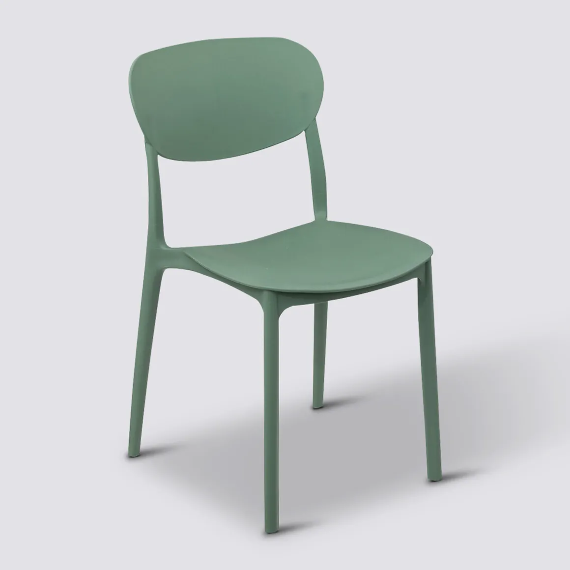 Chaise empilable plastique, Vert