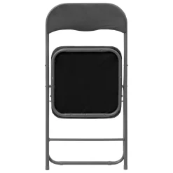 Chaise pliante en velours, Gris anthracite