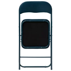 Chaise pliante en velours, Bleu
