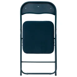 Chaise pliante en velours, Bleu
