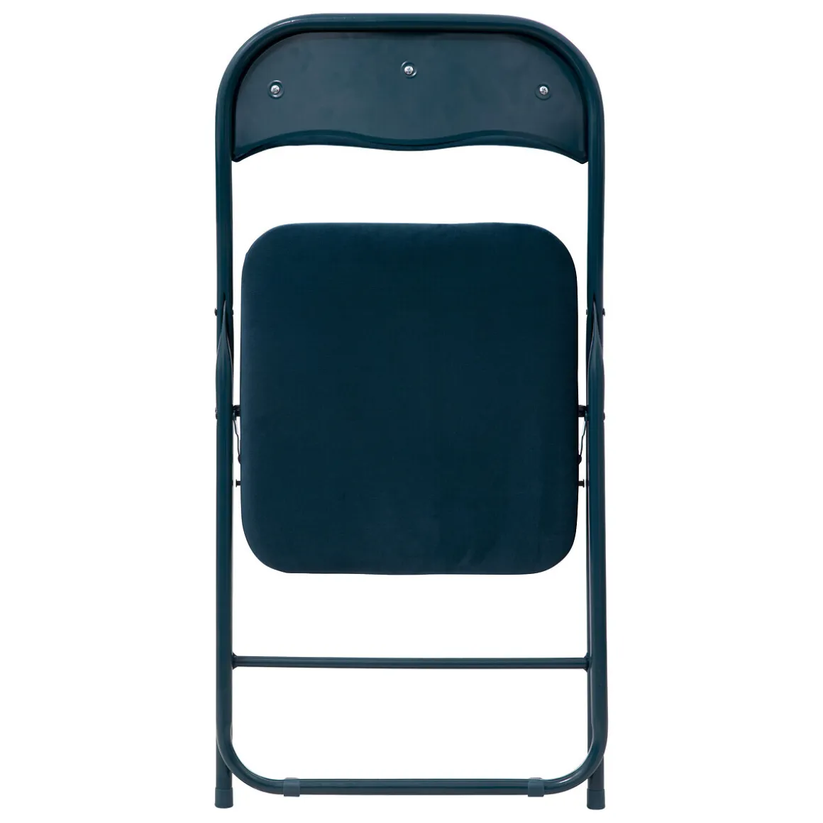 Chaise pliante en velours, Bleu