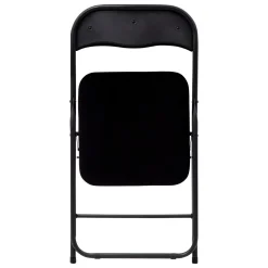 Chaise pliante en velours, Noir