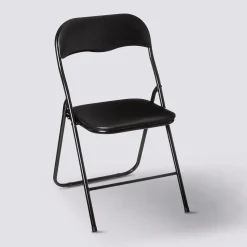 Chaise pliante, Noir