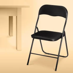 Chaise pliante, Noir