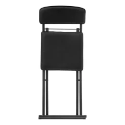 Chaise pliante simili cuir, Noir