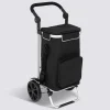 Chariot de course, 2 roues, Noir