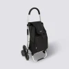 Chariot de course pliable  6 roue 36L, Noir