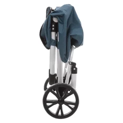 Chariot de course pliable 2 roues, Bleu pérole