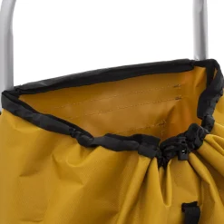 Chariot de course pliable 2 roues, Jaune moutarde