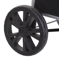 Chariot de course pliable 2 roues, Noir