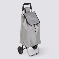 Chariot de courses 2 roues, Gris