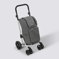 Chariot pliant 4 roues, Gris