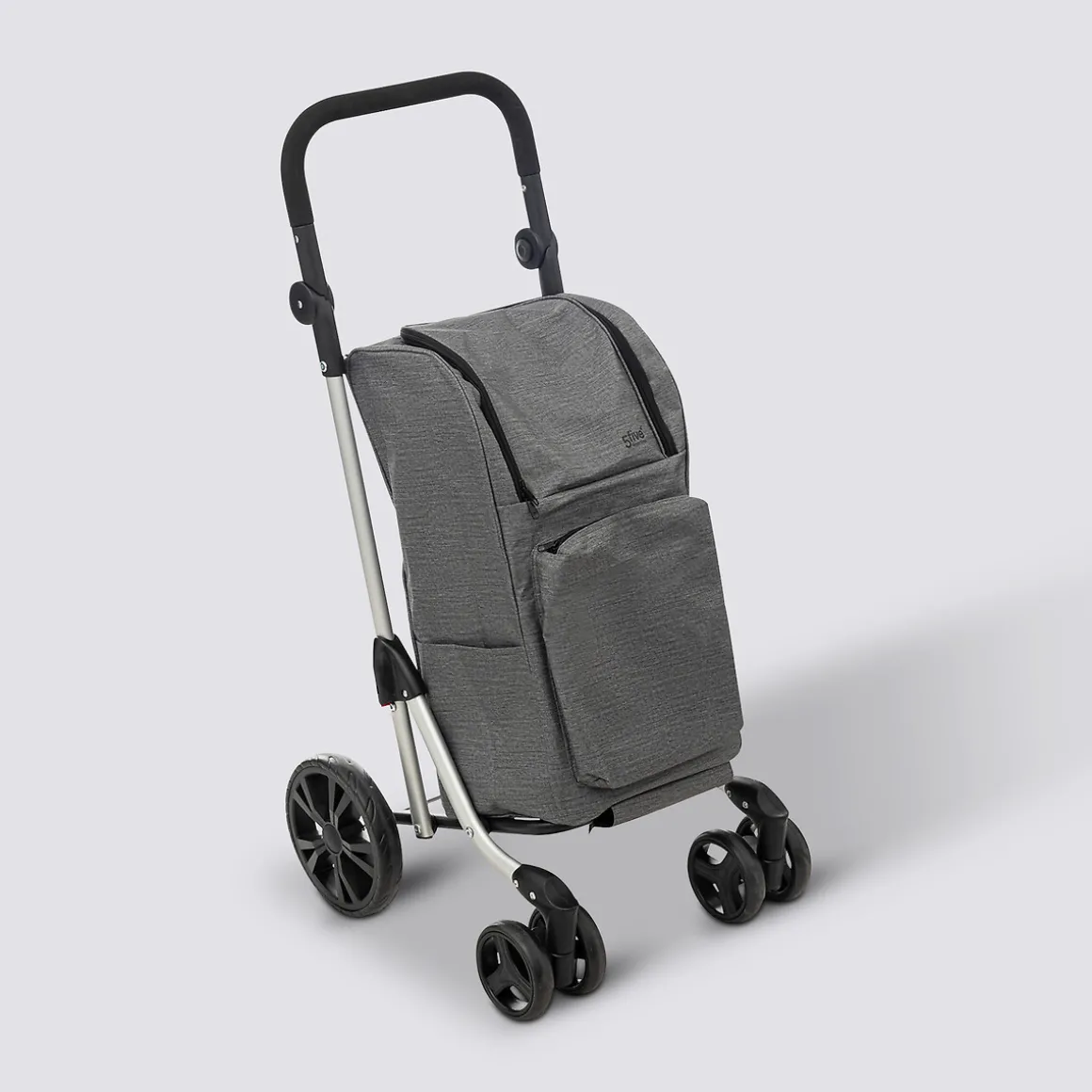 Chariot pliant 4 roues, Gris