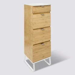 Chiffonier 3 tiroirs, bambou