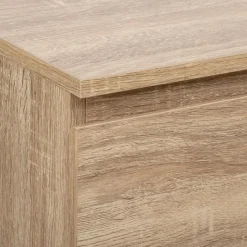 Chiffonier 5 tiroirs, Effet bois naturel