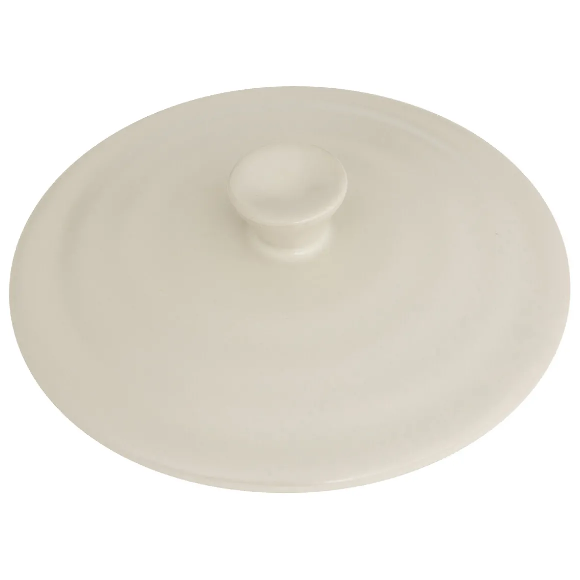 Cocotte ronde, céramique, 10 cm - Blanc