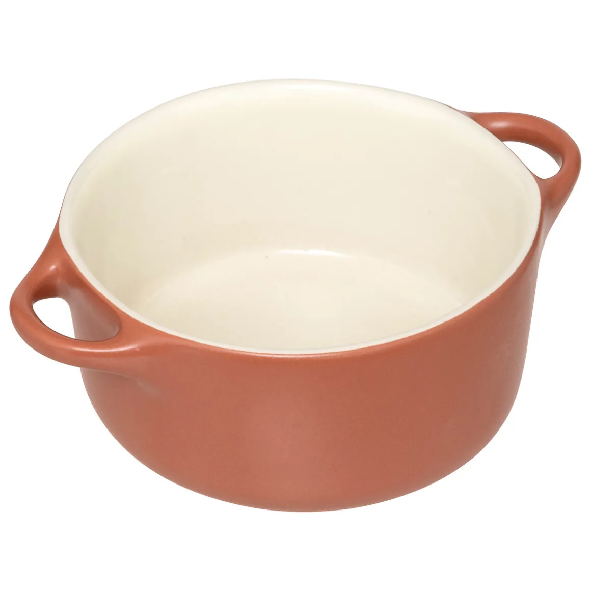 Cocotte ronde, céramique, 10 cm - Blanc