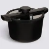 Cocotte-minute, fonte et aluminium, 6L - Noir