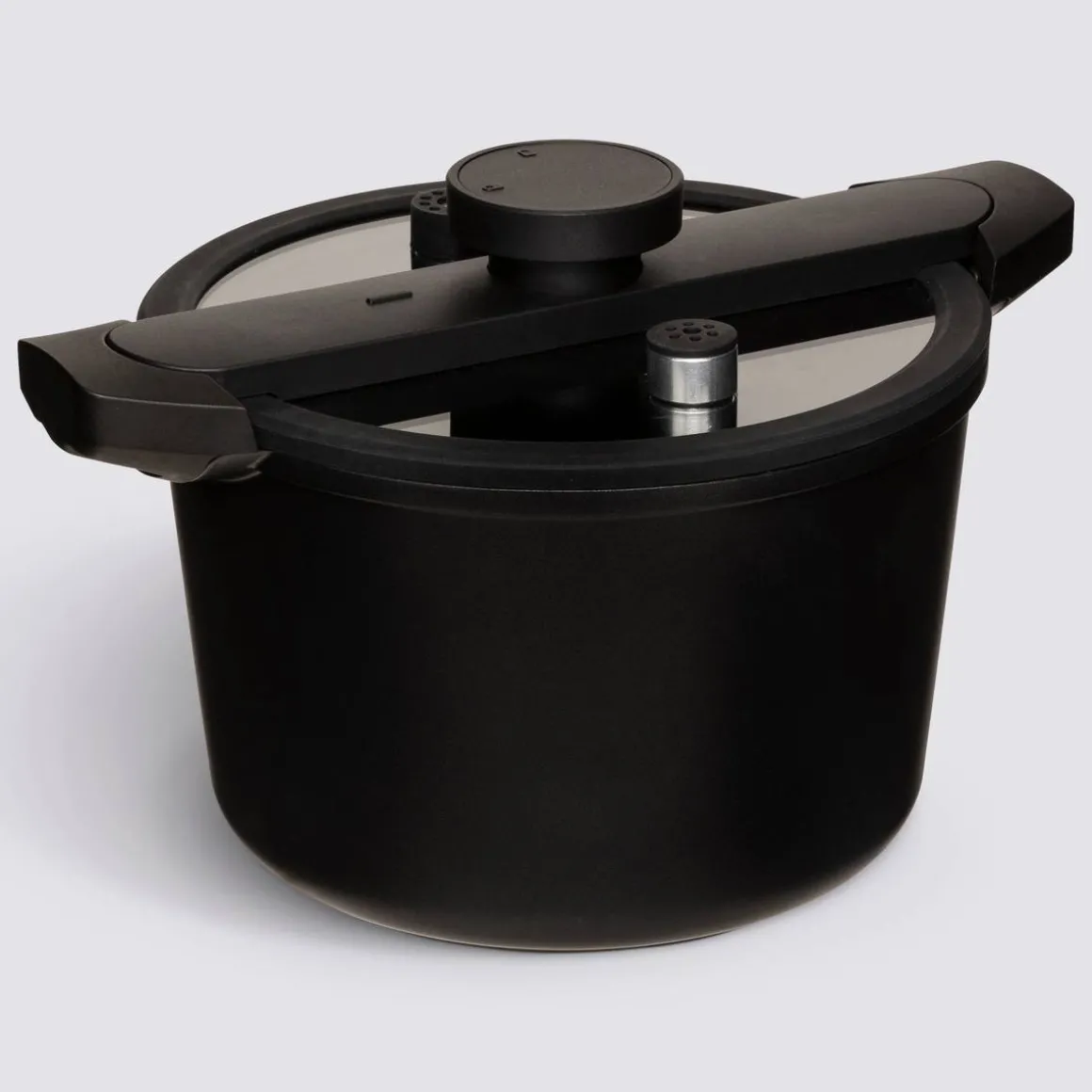 Cocotte-minute, fonte et aluminium, 6L - Noir
