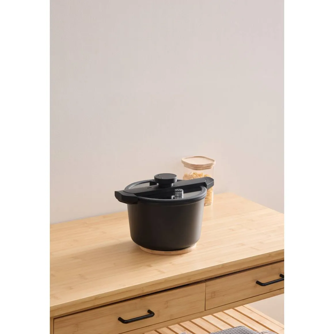 Cocotte-minute, fonte et aluminium, 6L - Noir