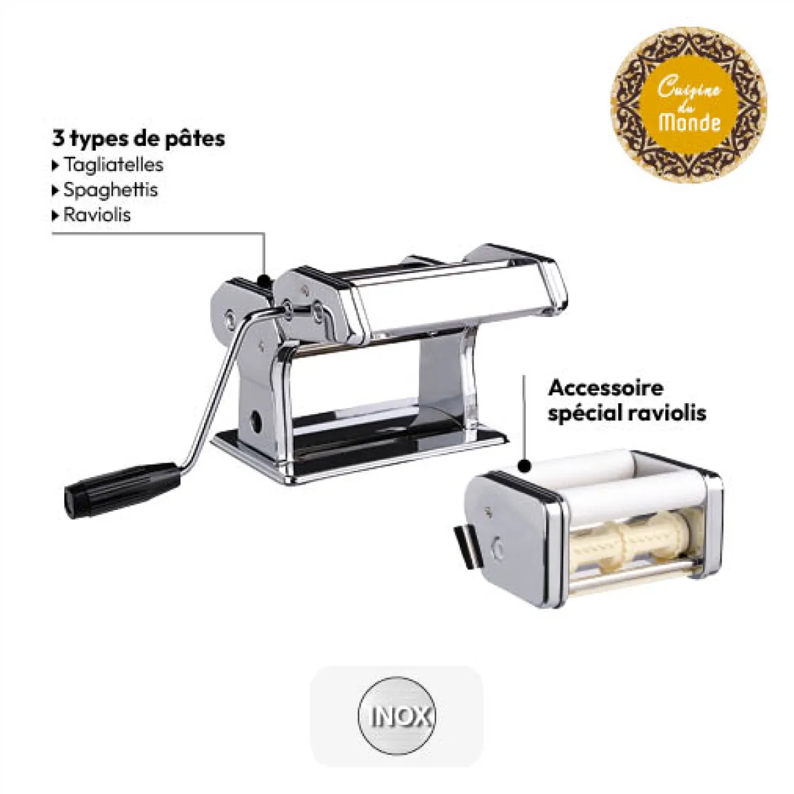 Coffre machine à pâtes, Inox