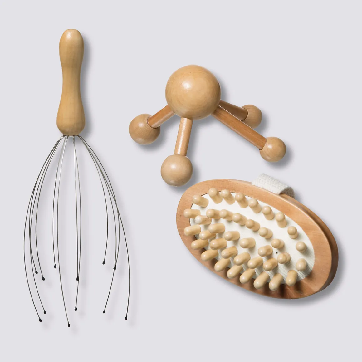 Coffret massage 3 pièces, Bambou