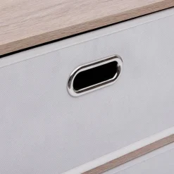 Commode 5 tiroirs, Beige