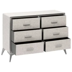 Commode 6 tiroirs, Gris