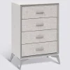 Commode 4 tiroirs, Gris