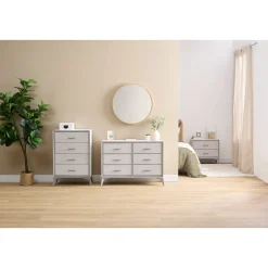 Commode 4 tiroirs, Gris