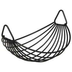 Corbeille à fruits, L.34,5 cm, Noir