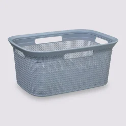 Corbeille à linge 45L, Gris